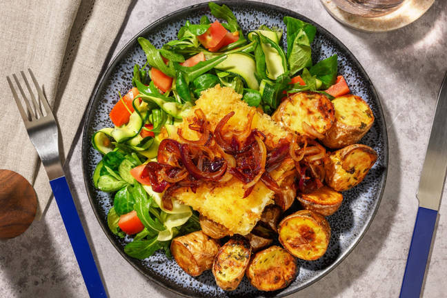 Feta panée au panko et romarin