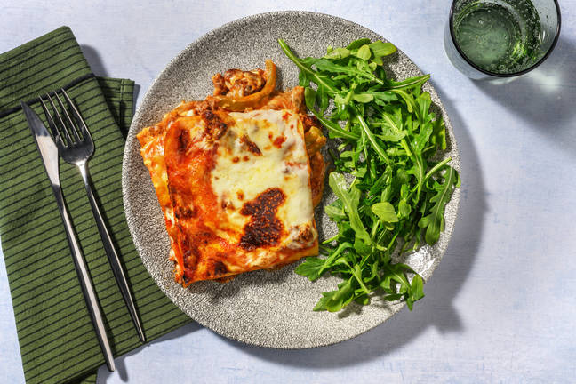 Tex-Mex Style Beef Enchilada Inspired Lasagne