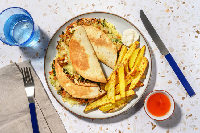 Chinese Pork Dumpling Style Quesadillas