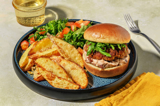 Classic Beef Cheeseburger and Wedges