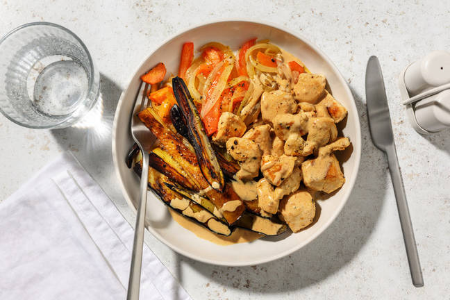 El Satay: pollo con salsa de cacahuete