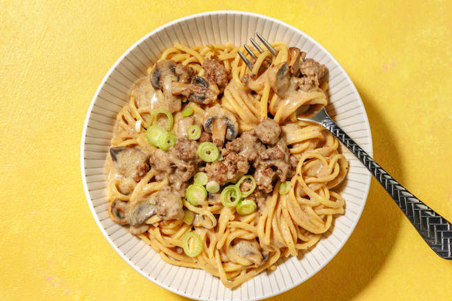 Hurtig oksekøds-misospaghetti