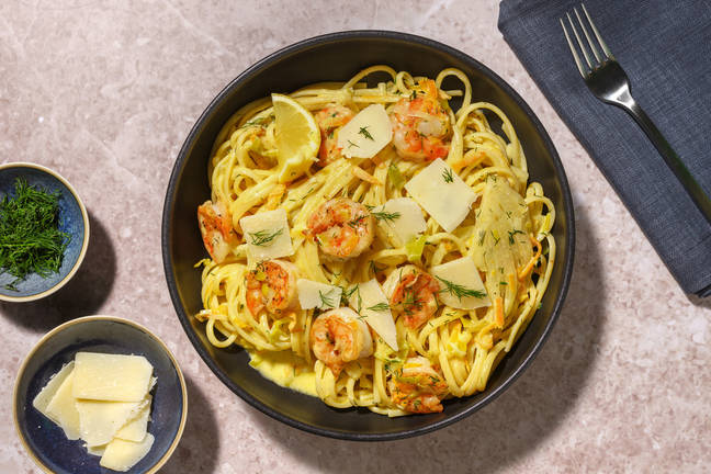 Krämig räkpasta