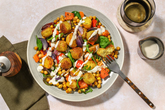 Mellemøst-inspireret ovnbagt falafel