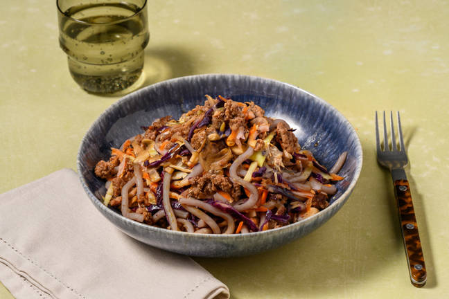 One Pan Spicy Teriyaki Beef Udon