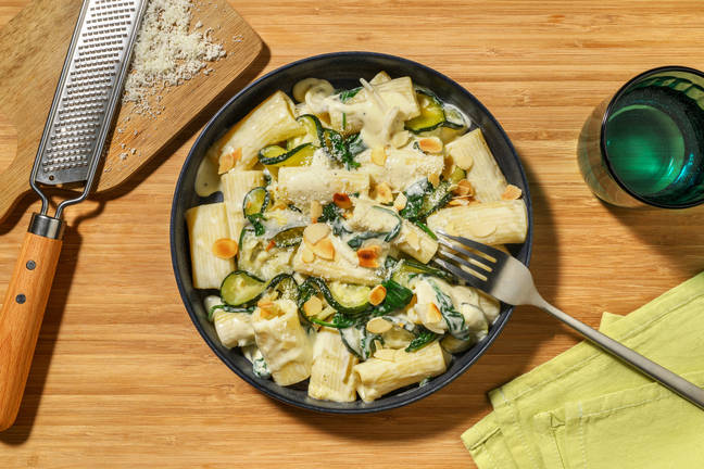 Creamy Citrus and Courgette Rigatoni