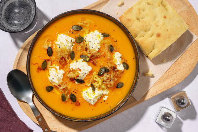 Arriva l'inverno - vellutata di zucca e stracchino