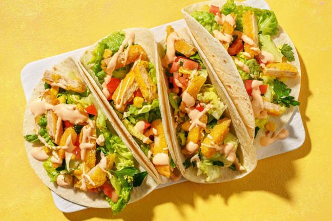 Hurtige veggienugget-tacos