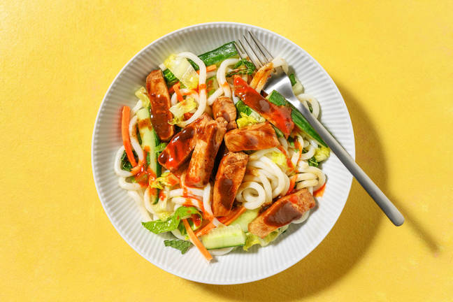 Teriyaki-glaseret svineschnitzel