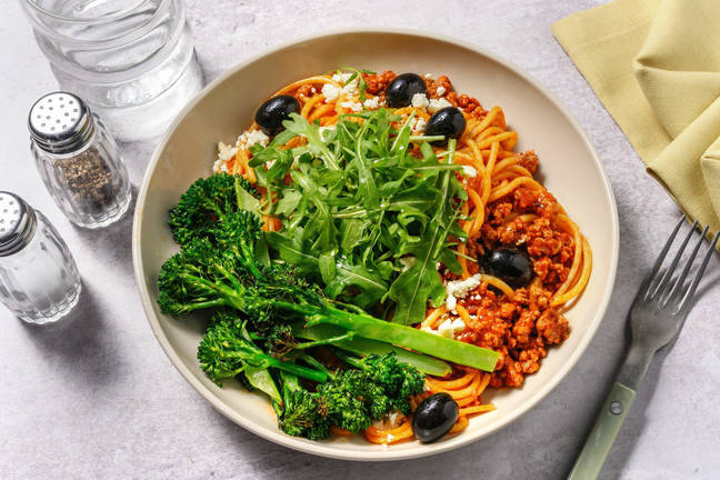Greek Style Pork and Olive Ragu