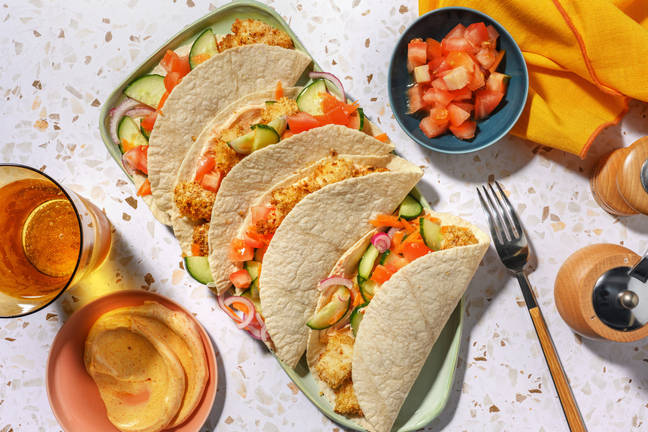 Tacos au poisson croustillant