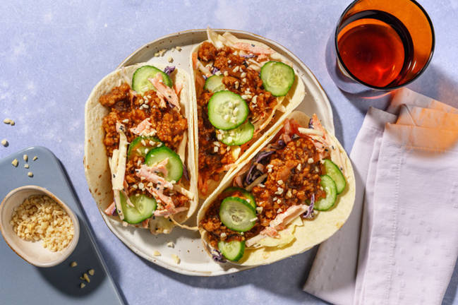 Teriyaki Pork & Sesame Slaw Tacos