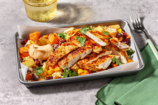 Spiced Chicken & Roast Veggie Medley