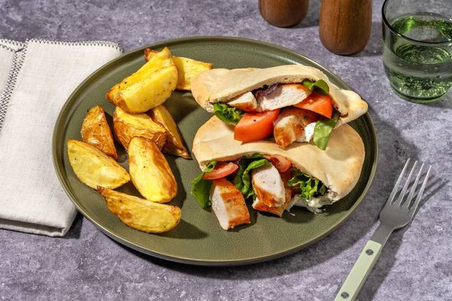 Zingy Lemon Pepper Chicken Pita Pockets