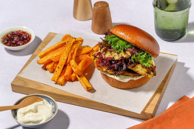 Smokey Chicken & Onion Chutney Burger