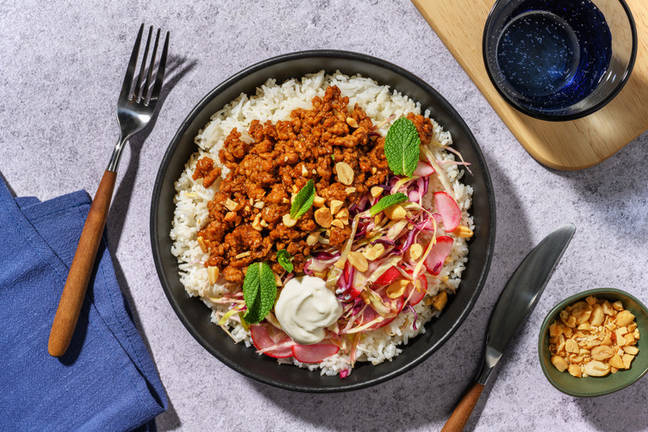 Vietnamese-Style Caramelised Beef & Rice Bowl