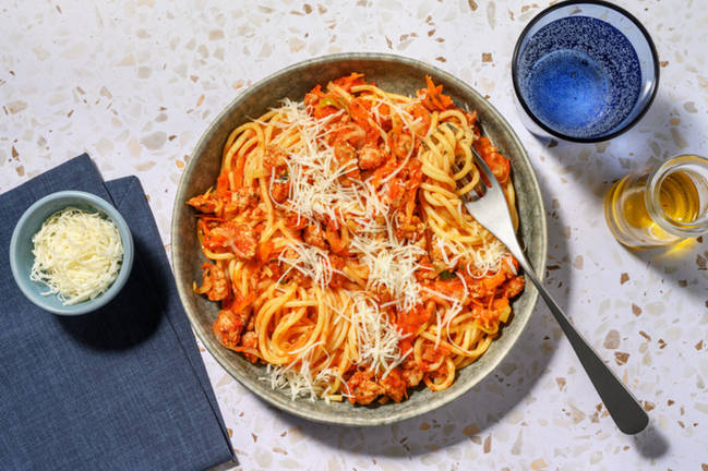 Pork & Basil 'Pesto' Spaghetti