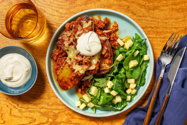 Loaded Beef & Bacon Jacket Potatoes