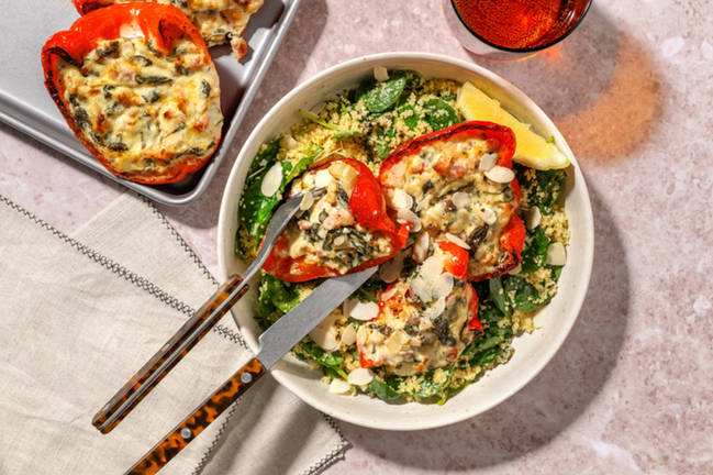 Bacon & Cream Cheese Stuffed Capsicums