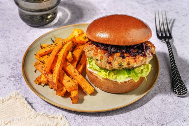 Cheesy Spiced Beef & Pork Burger