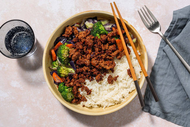 Sticky Beef and Broccoli Bowls