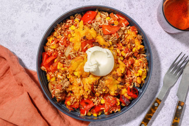 Easy Cheesy Beef Tex-Mex Bake