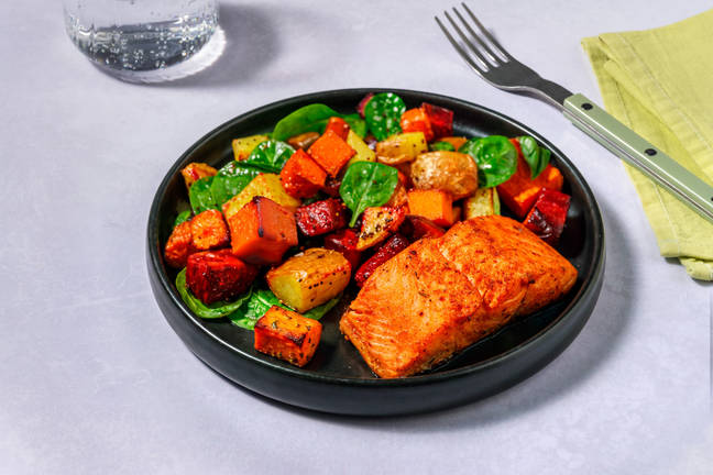 Mumbai-Spiced Salmon & Garlic Aioli