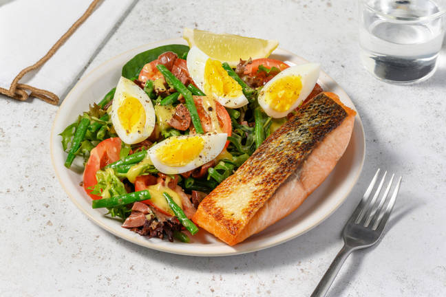Seared Salmon & Niçoise-Style Salad