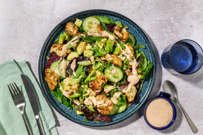 Mexican Charred Cauliflower & Avocado Salad