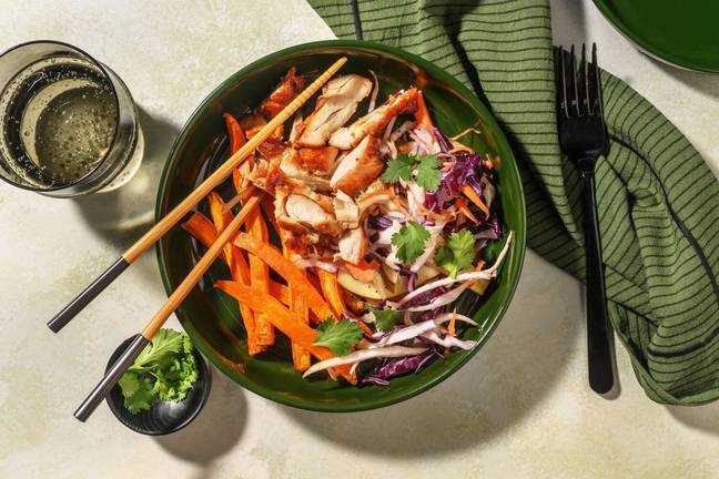 Honey-Soy Chicken & Kūmara Fries