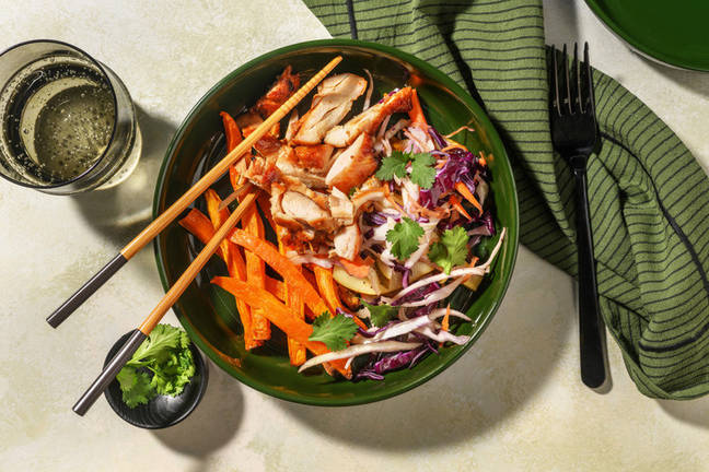 Honey-Soy Chicken & Kūmara Fries