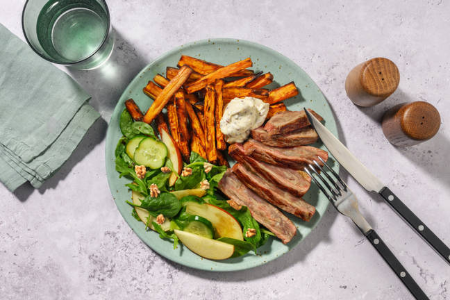 Roast Sirloin & Sweet Potato Fries