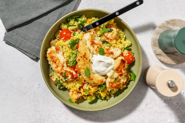 Herby Garlic Chicken & Carrot Couscous