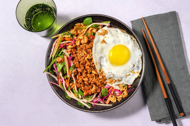 Vietnamese-Style Pork & Fried Egg Bowl