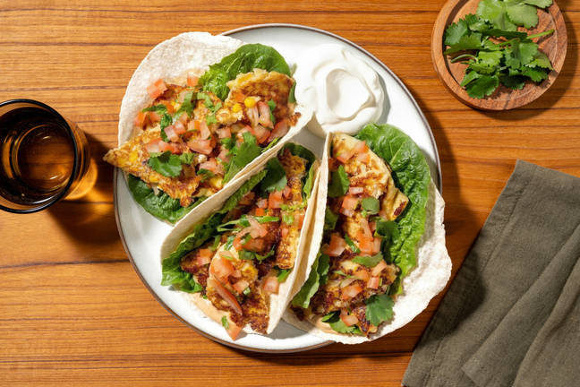Mexican-Style Corn Fritter Tacos
