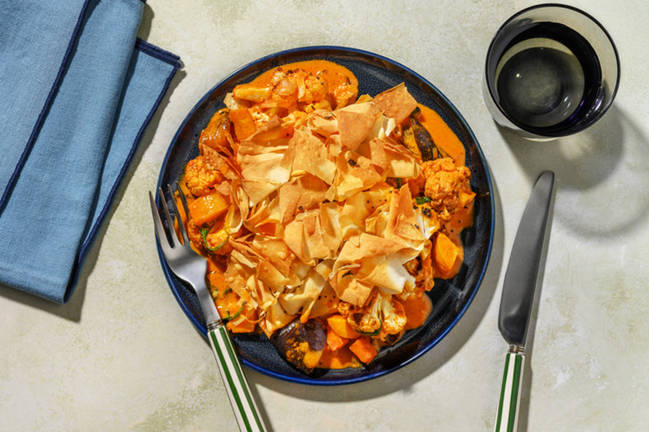 Mumbai Roast Veggie Curry Pie