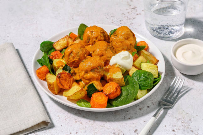 Tandoori-Style Lean Beef Meatballs