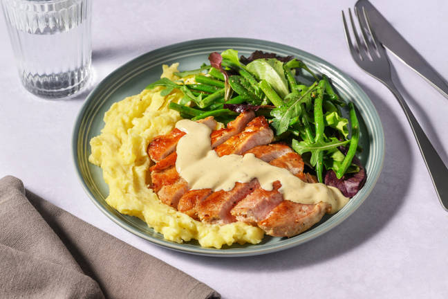Creamy Mustard Pork Steak