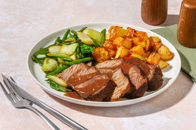 British Roast Beef Brisket & Gravy