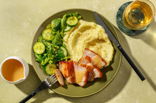 Roast Pork Belly & Apple Sauce