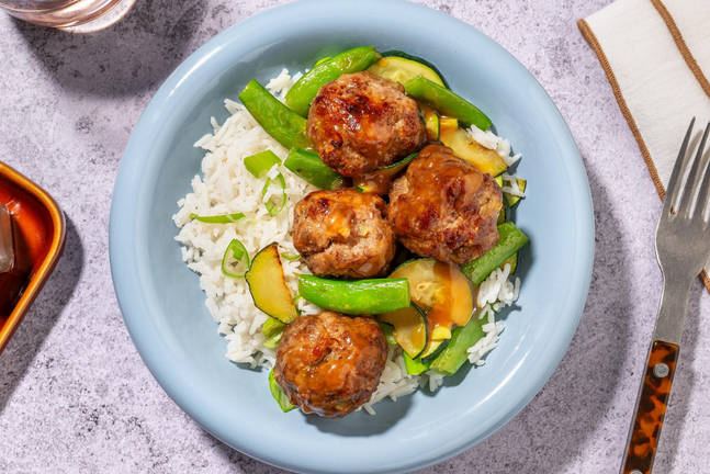Teriyaki Beef and Pork Meatballs