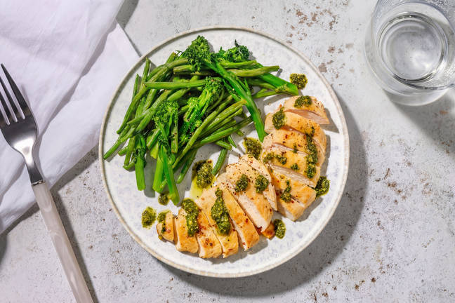 Classic Chicken & Basil Pesto Topping