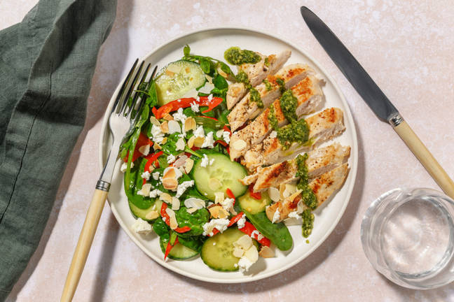 Chimichurri Chicken & Charred Capsicum Salad