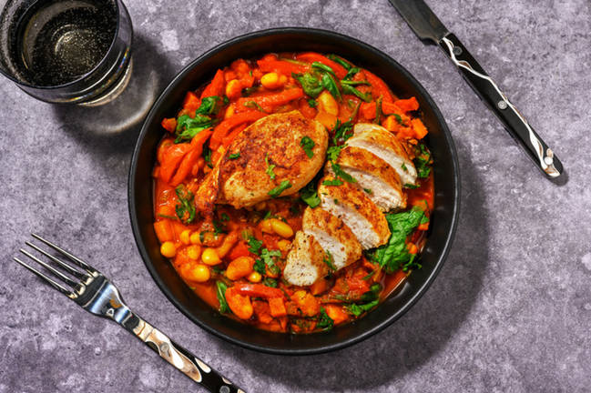 Paprika Chicken & Smokey White Bean Stew