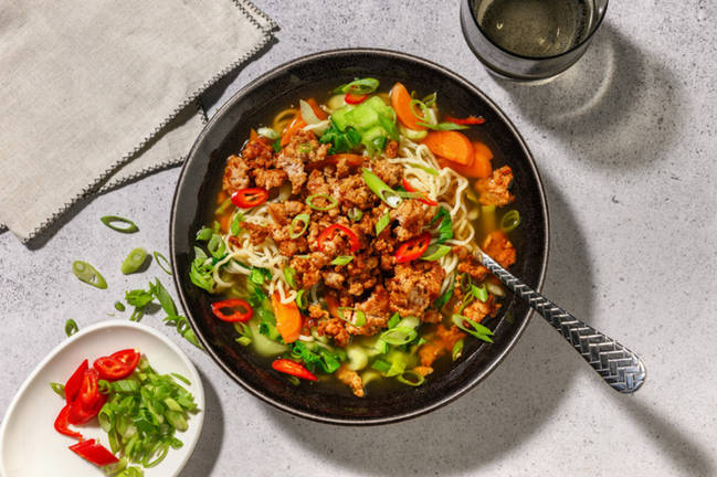 Asian BBQ Pork Noodle Soup