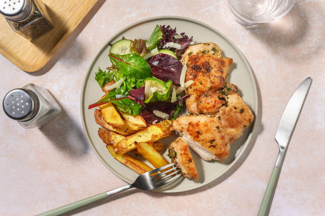 Pre-Marinated Chicken & Oven-Baked Fries