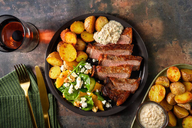 Porterhouse Steak & Roasted Chat Potatoes