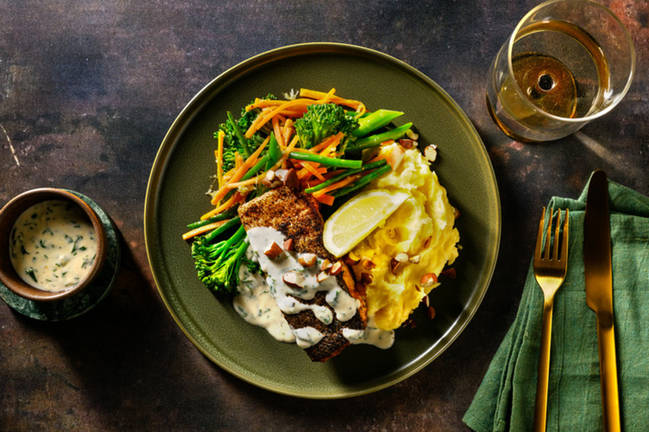 Spiced Salmon & Parmesan Mash