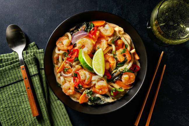 Singaporean-Style Prawn & Coconut Laksa