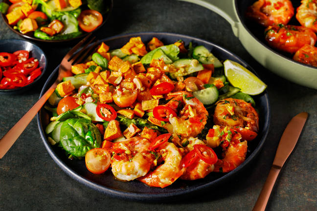 Top Thai-Style Prawn & Sweet Potato Salad